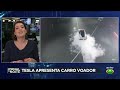 Tesla apresenta protótipo de carro elétrico voador no Texas | Jornal da Noite