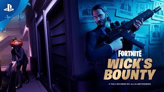 Fortnite X John Wick Wicks Bounty Trailer Ps4