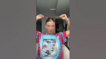 zig zag bun tutorial🥐💓 #hairinspo #hairstyle #hairstyles