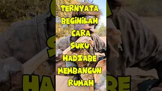 Inilah cara suku hadzabe membangun rumah #hadzabetribe #sukuhadzabe #mukbang