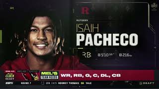 With the No. 251 overall pick in the 2022 NFL Draft, the Kansas City Chiefs select Isiah Pacheco!