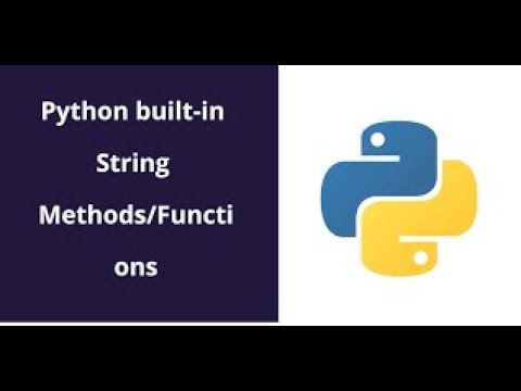 String Methods in Python Language Data Types 12 - YouTube