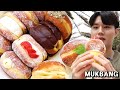 VLOG | ✈️ 제주 노티드도넛 🍩 도넛 먹방 브이로그 리얼먹방 JEJU DONUTS MUKBANG 済州島 ドーナツ REAL SOUND EATING SHOW