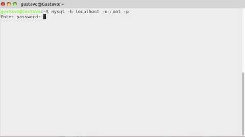 1 Ingresar a MYSQL desde la terminal Linux