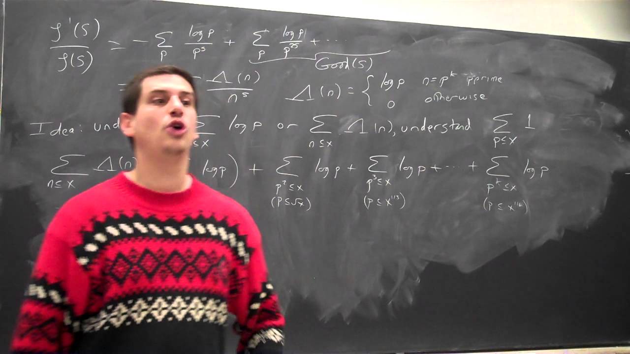Math372 Fa2013 Lecture31: Sketch of the Proof of the PNT