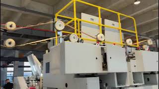 RZFD 330T square bottom paper bag machine with twisted handle inline 8 5