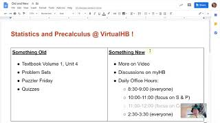 Welcome to Virtual Statistics and Precalculus