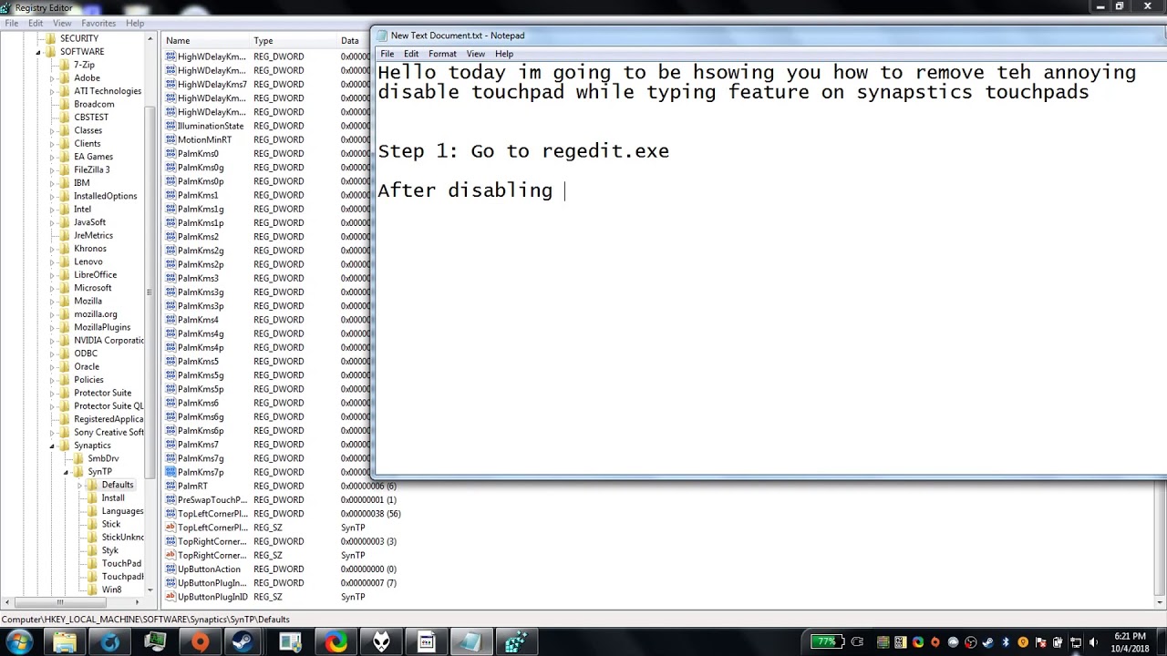 enable touchpad while typing windows 10 enable touchpad while typing windows 10
