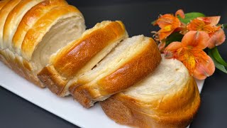 A simple and quick recipe for soft and fluffy bread with condensed milk. No mess.