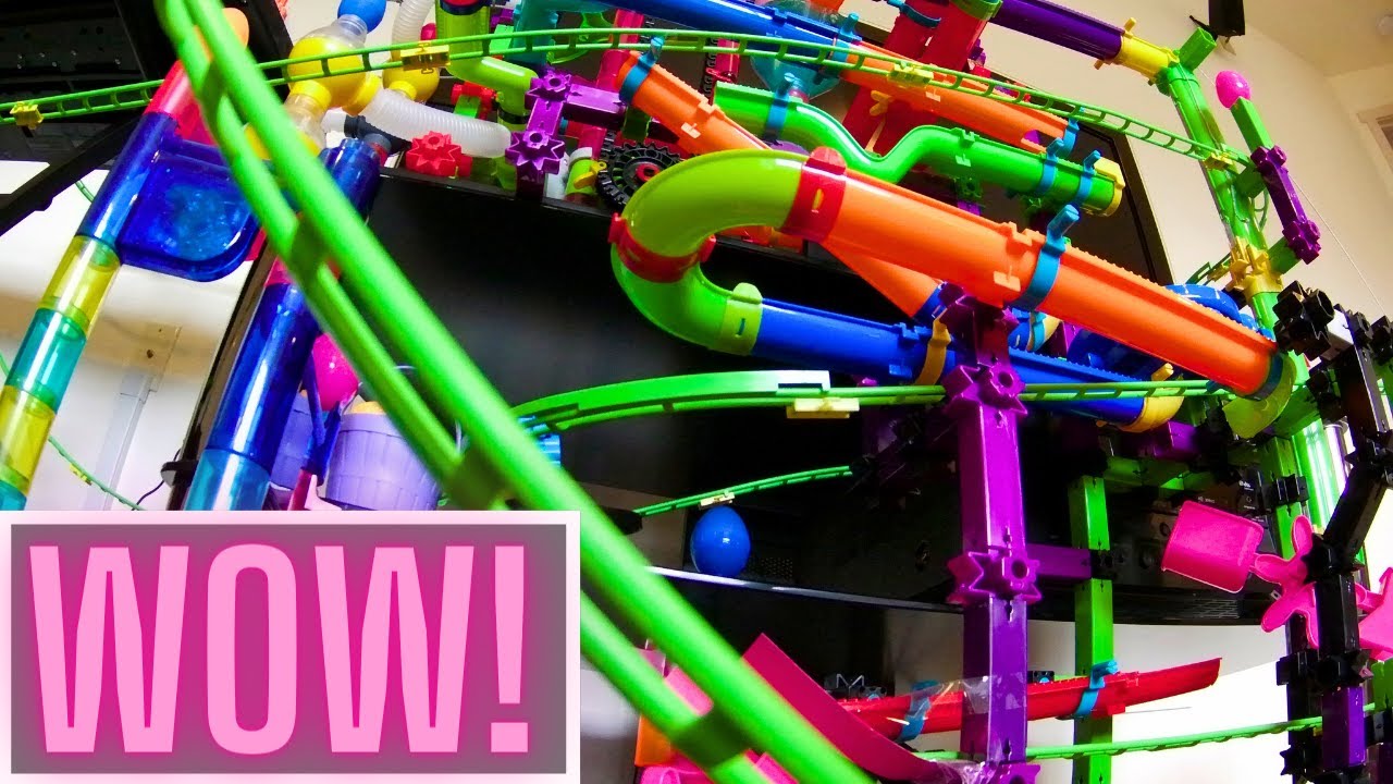 Marbles go Airborne 4 TIMES! Amazing Easter Marble Run YouTube