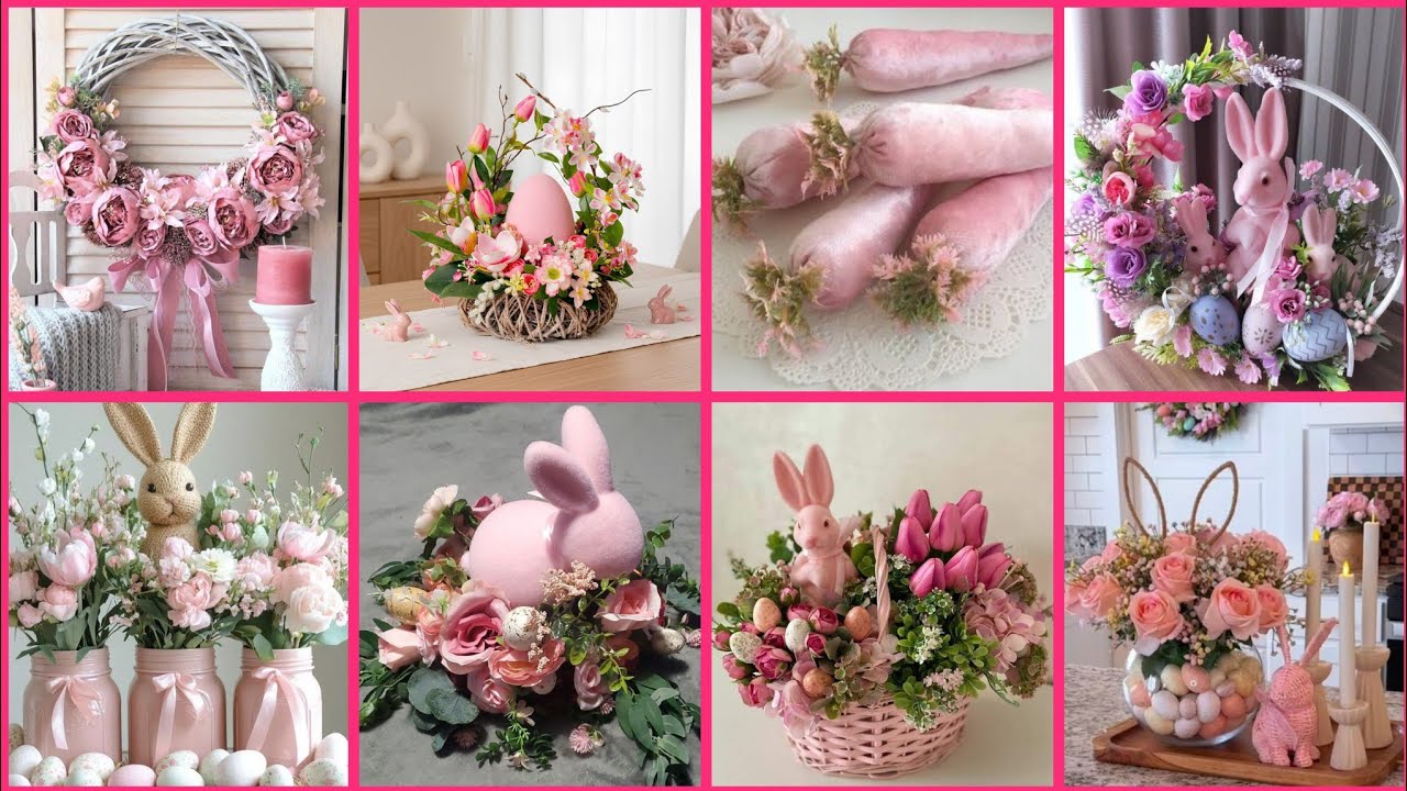 100+ Mind Blowing Pinkish Easter Decorations Ideas Diy Easter Crafts design 