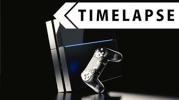 Playstation 4 - Modeling, Texturing, Rendering (BLENDER TIMELAPSE)