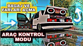 KAPI BAGAJ VE IŞIKLARI AÇMAK KONTROL MODU GTA SAN ANDREAS ANDROİD (SESLİ KURULUM?)