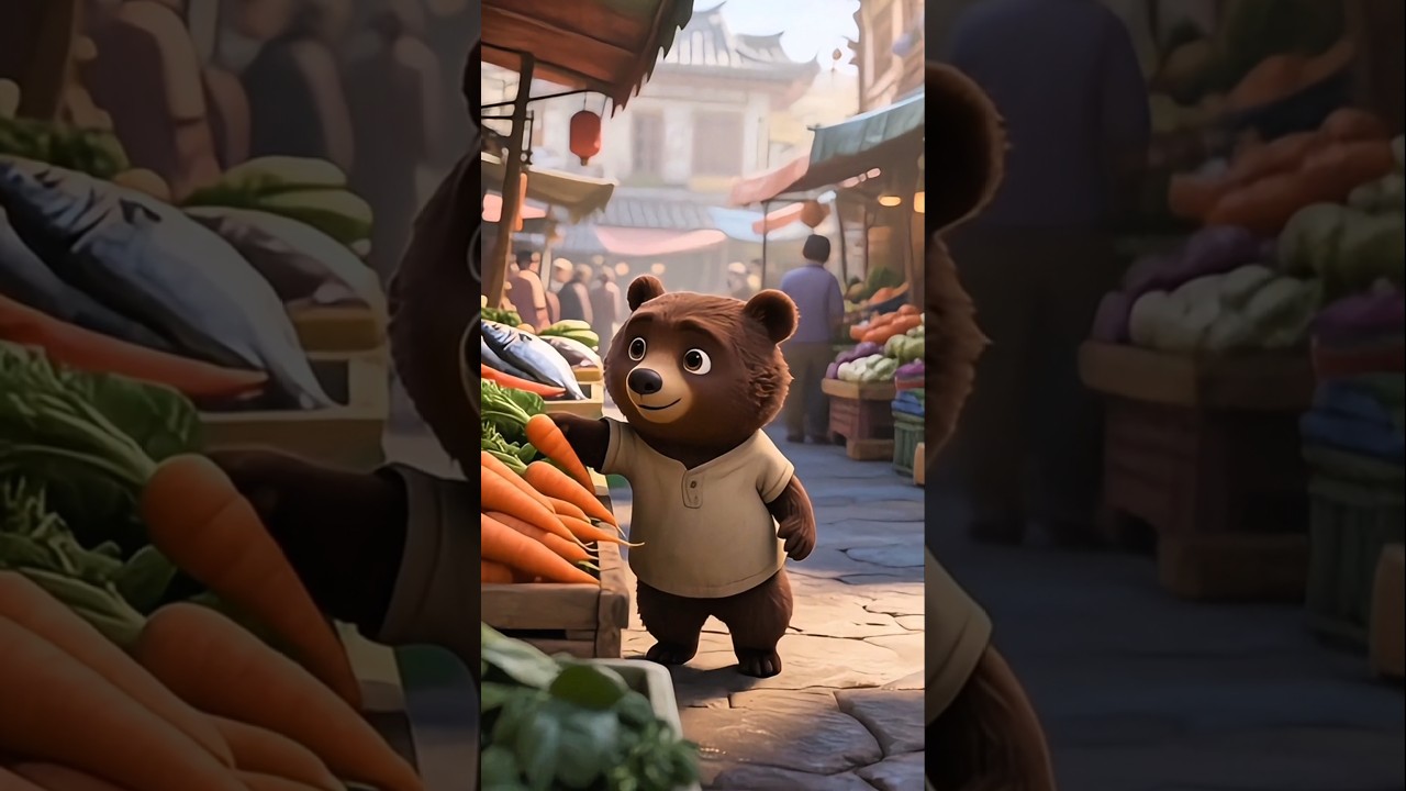 independent little bear #bearstory #sad #viral #shorts