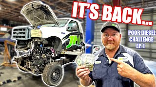 $10,000 Budget Diesel Truck... Must Be Able To Dyno, Drag Race &amp; Burnout. Poor Diesel Challenge Ep.1