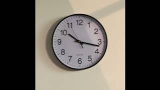 QI004744 BK - Clockswise Analog Clock – Silent, Non-Ticking for Wall Battery-Operated