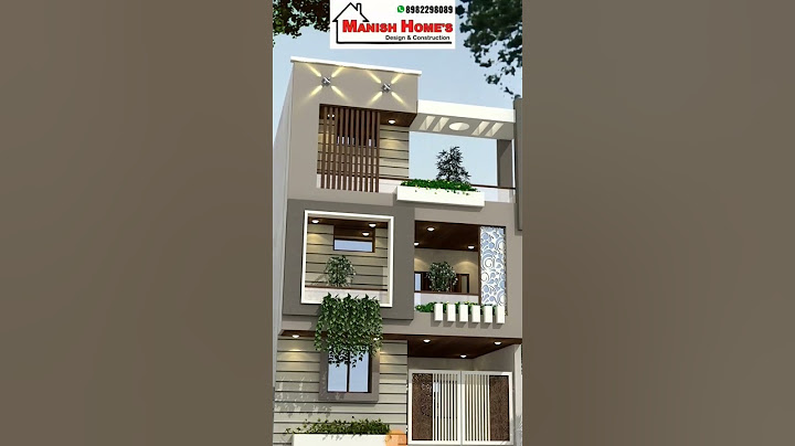 22 feet wide front Elevation design #civilengineer @ErManishYaduwanshi