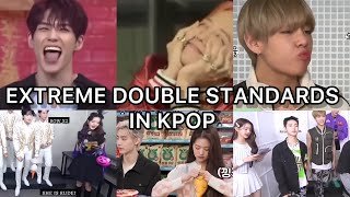 Your favourite MALE K-POP IDOLS showing double standards