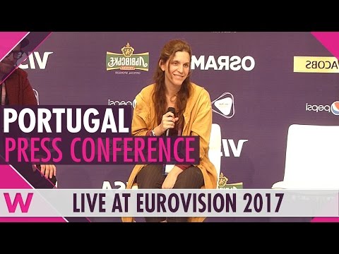 Portugal Press Conference — Luisa Sobral (Salvador's sister) "Amar pelos dois" Eurovision 2017