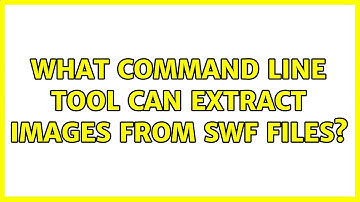 What command line tool can extract images from SWF files?