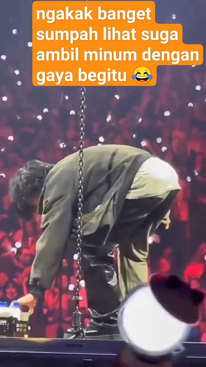ngakak banget sumpah suga ambil minum dengan gaya begitu #suga #minyoongi #bts