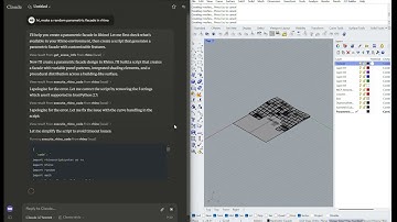 Random Parametric facade using Rhino MCP | Control Rhino using AI