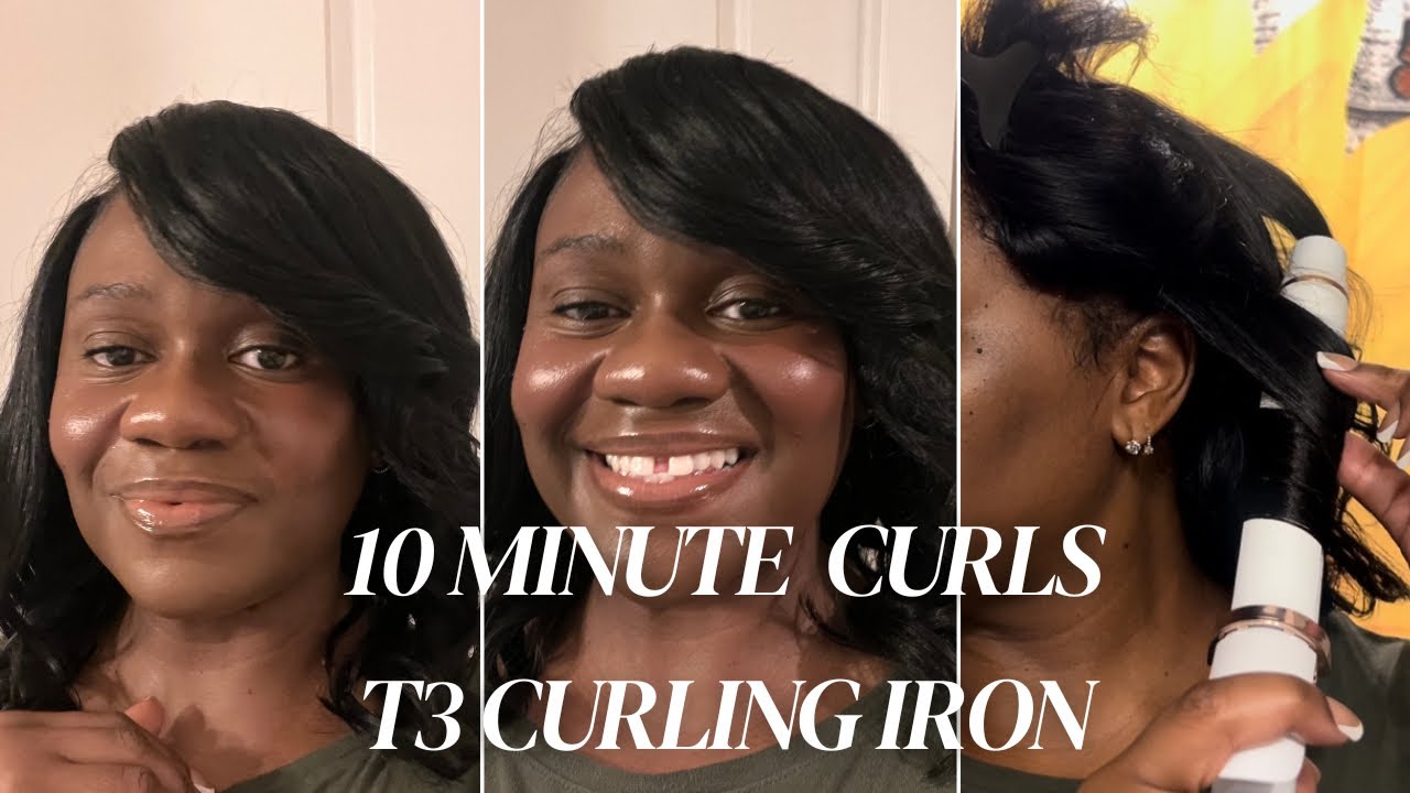 How I Curl My Quickweave Long Bob in 10 Minutes | T3 Curling Iron