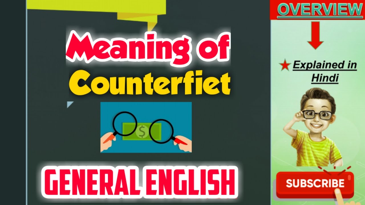 || Counterfiet || Meaning #avinashdadwal - YouTube