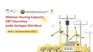 Webinar Hosting Capacity EBT Intermiten pada Jaringan Distribusi
