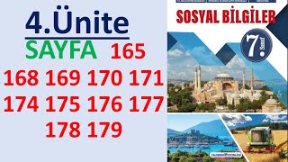 7. Sinif Sosyal Bi̇lgi̇ler Ders Ki̇tabi Sayfa 165 168 169 170 171 174 175 176 177 178 179