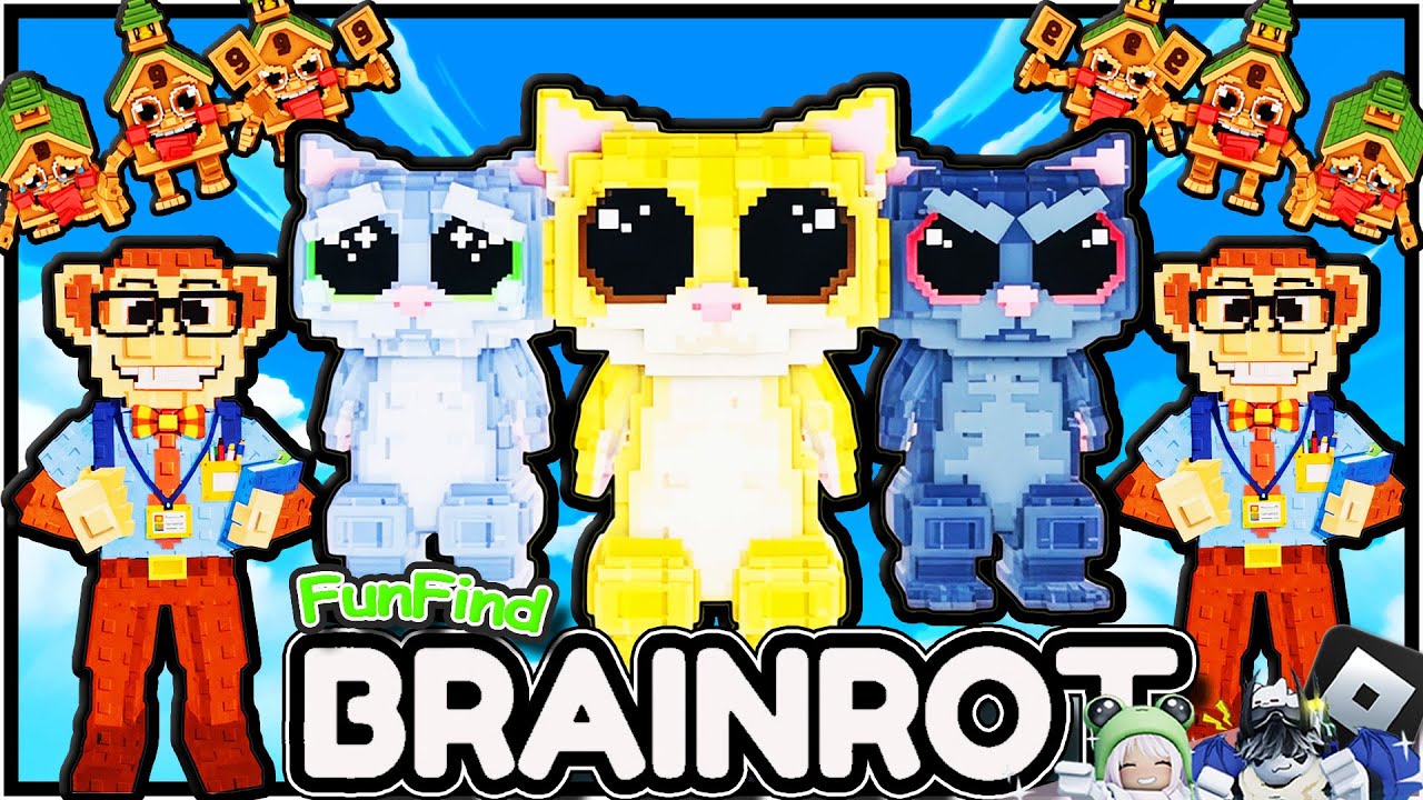 🐈NEW BRAINROTS🐈|🐱Find the Brainrot [247+]🧨 - Fun Find Game World🎵| @yulyonroblox |🎮ROBLOX | 4K