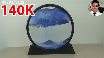 Tranh cát chảy, tranh cát 3D size lớn 12inch trang trí nhà, bàn làm việc, quà tặng cao cấp