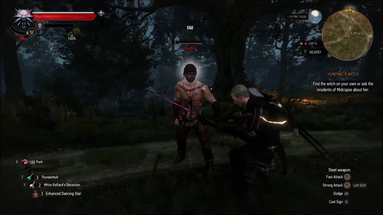 The Witcher 3: Wild Hunt - Blood and Ultra Gore 2 Mods Test