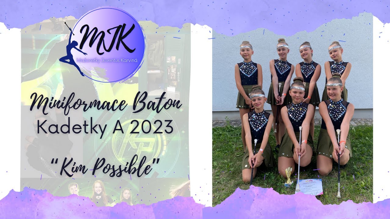 Mažoretky Juventus Karviná - miniformace baton kadetky A 2023