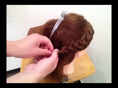 プロが教える 前髪編み込み 簡単 ヘアアレンジ Braided Hairstyles Youtube