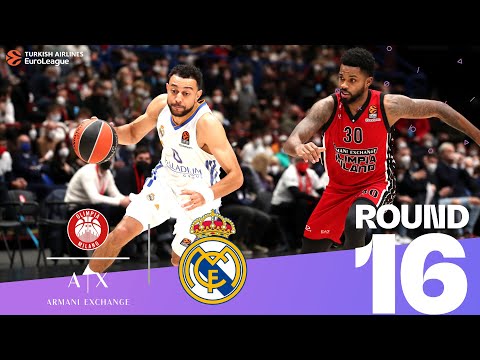 Real rejects Milan's last minute assault! | Round 16, Highlights | Turkish Airlines EuroLeague