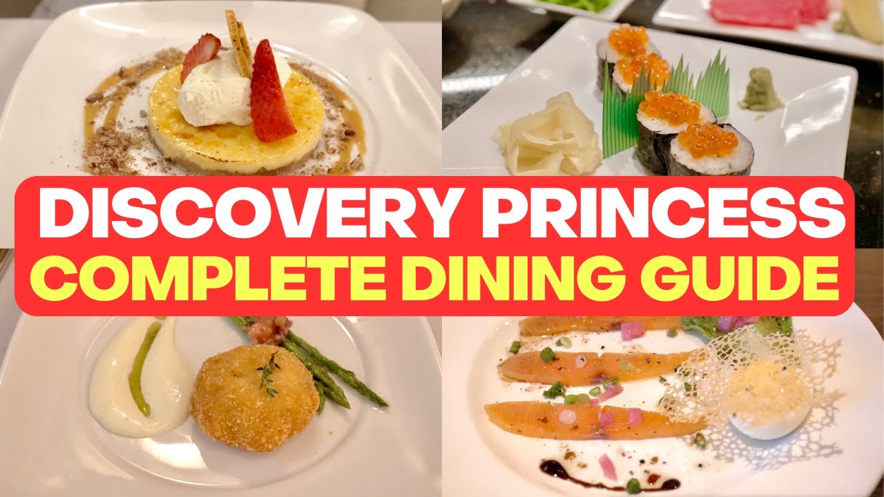 discovery princess dining room menu