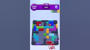 Color Block Jam level 1516 no power ups #games #gaming #gameplay#colorblockjamlevel1516