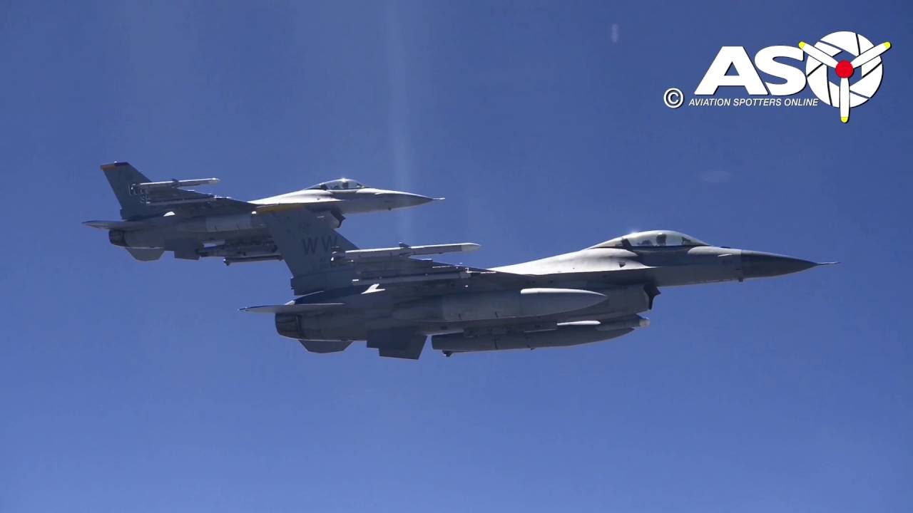 35th Fighter Wing (35 FW) F-16CJ Air to Air Refueling from RAAF KC-30A