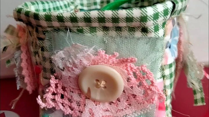 How To Make a Slow Stitch Fabric Basket With Scraps