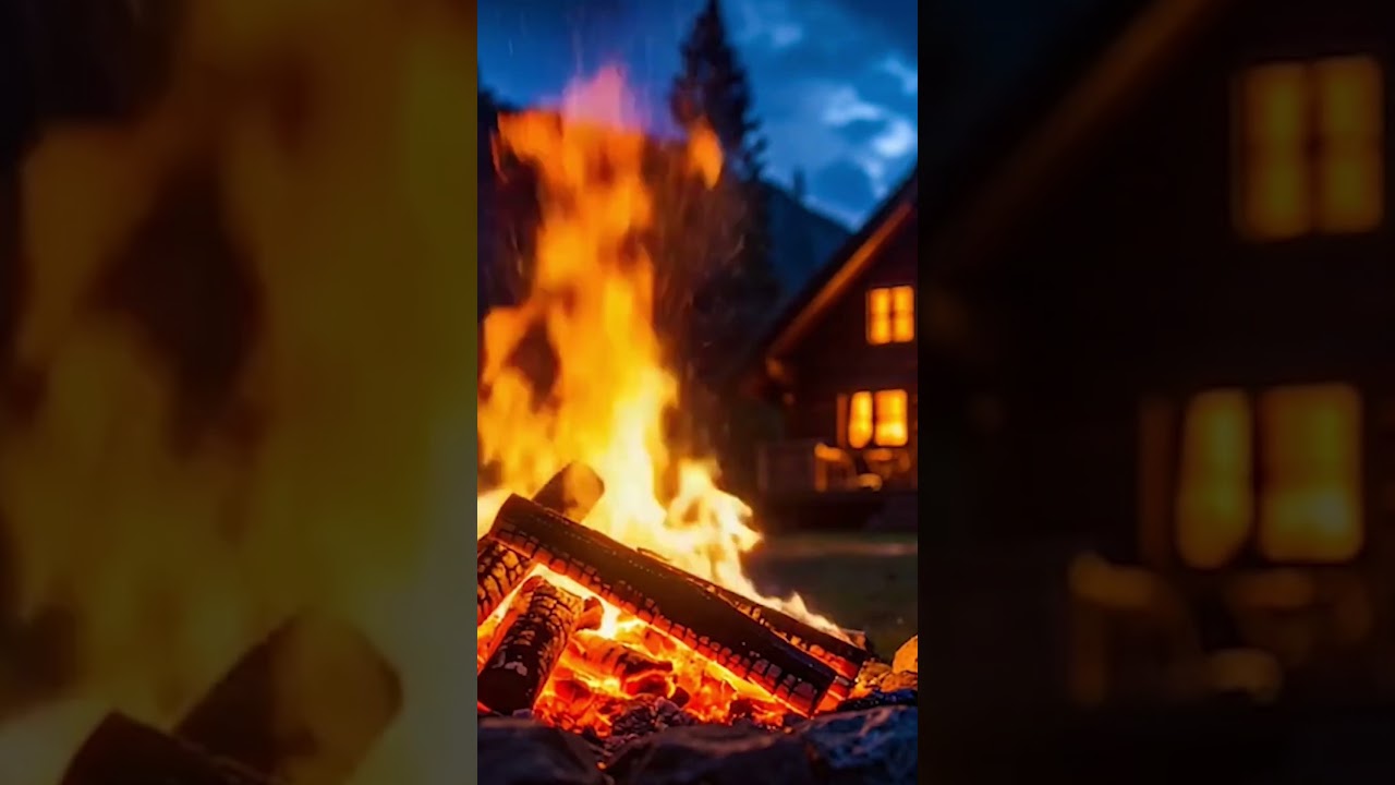 Clear Your Mind by the Cabin Fire 🏔🔥 | Cozy Sleep Shorts 