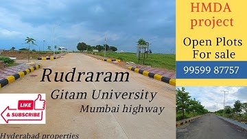 Open Plots for sale Rudraram near Gitam University|open Plots near IIT kandi Sangareddy| #realestate