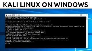 Installing xfce4 on Kali Linux over WSL, Windows 10