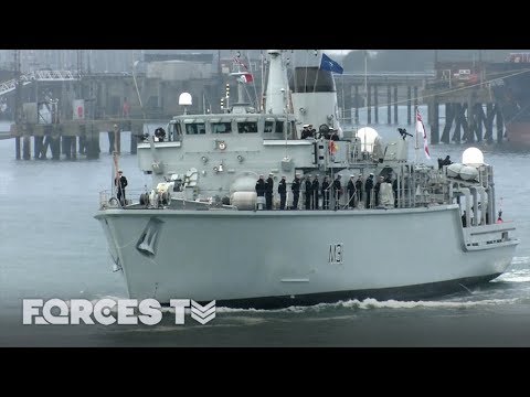 Royal Navy's Minehunter Sets Sail For NATO's Eastern Border | Forces TV