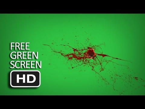 Free Green Screen - Bullet Hit Body Blood Effect
