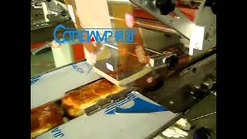 【Bakery Bread Packing Machine】【Big bread horizontal flow pack machine】