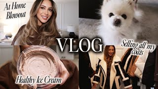 Extreme Wardrobe Clear out, HEALTHY ICE CREAM, Fall Recipes + Easy Blow-Out!!!