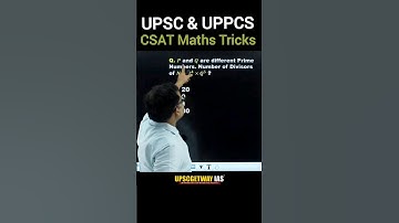 CSAT Maths Trick for UPSC and UPPCS 2024 । Factors । Divisors #csat #maths #upsc #shorts