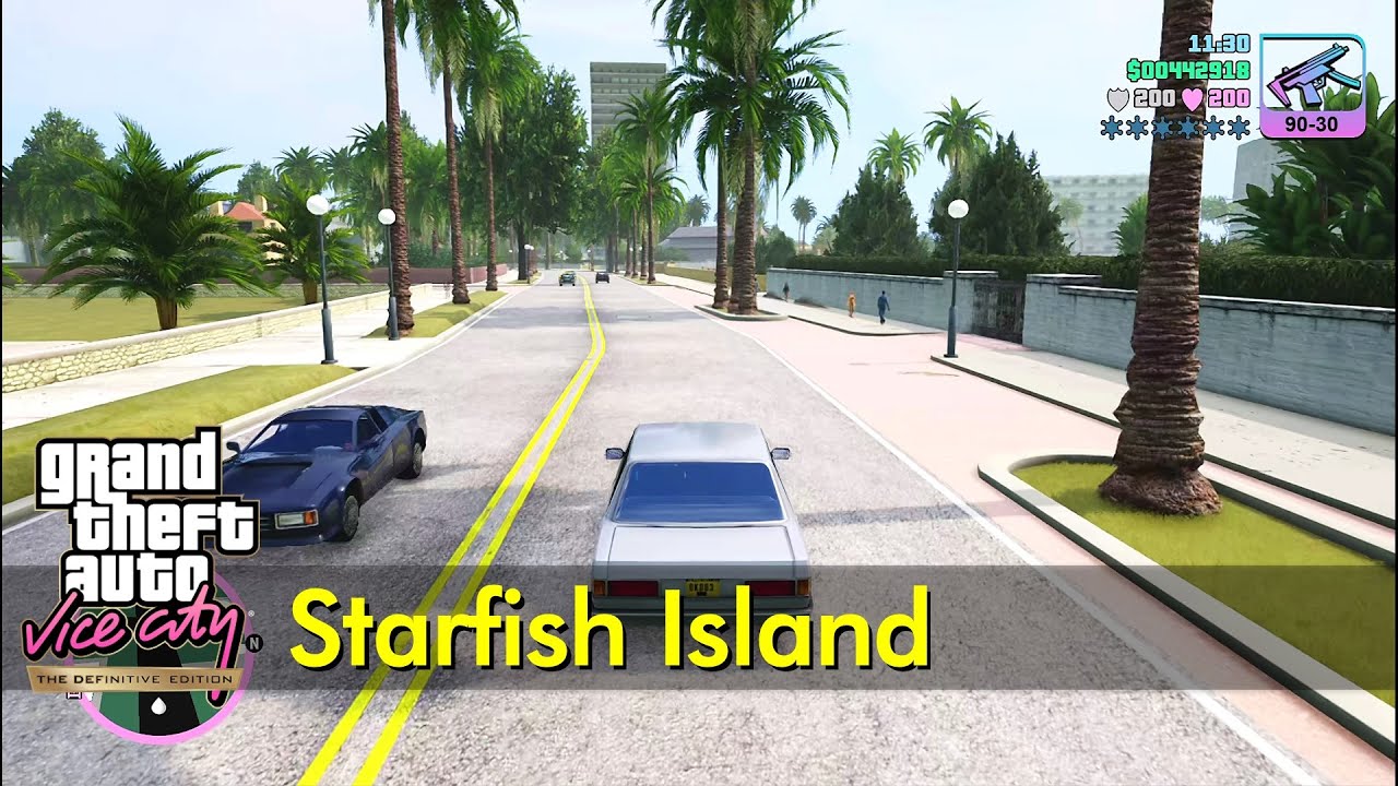 Starfish Island Drive Daytime GTA Vice City Definitive Edition 