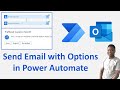 Send email with options in power automate